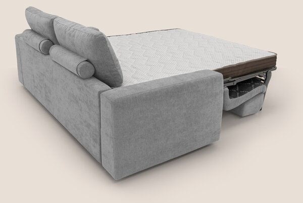 Freia Divano letto minimal materasso h15 cm con morbidi schienali in t