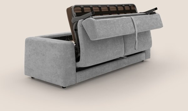 Freia Divano letto minimal materasso h15 cm con morbidi schienali in t