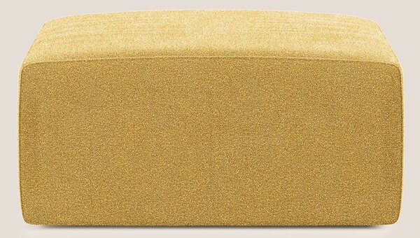 Nettuno modulo pouf in morbido tessuto bouclè T07 giallo
