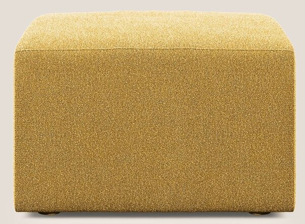Nettuno modulo pouf in morbido tessuto bouclè T07 giallo