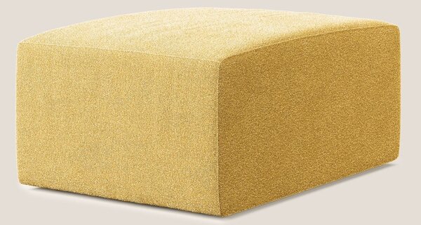 Nettuno modulo pouf in morbido tessuto bouclè T07 giallo