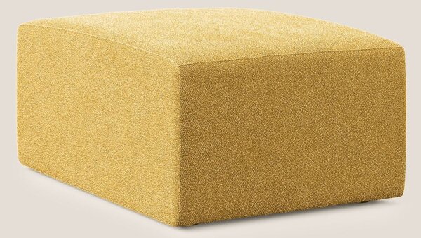 Nettuno modulo pouf in morbido tessuto bouclè T07 giallo