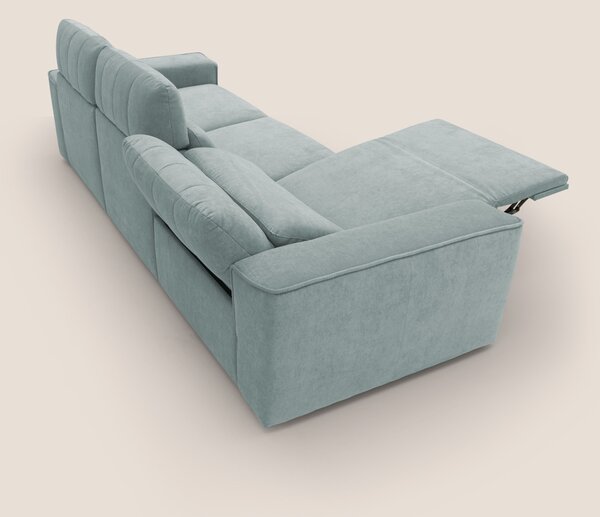 Clark Divano modulare 3 sedute con opzione relax elettrico in tessuto