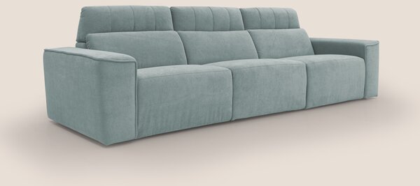 Clark Divano modulare 3 sedute con opzione relax elettrico in tessuto