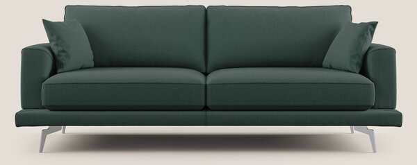 Dorian divano moderno in tessuto morbido antimacchia T05 verde