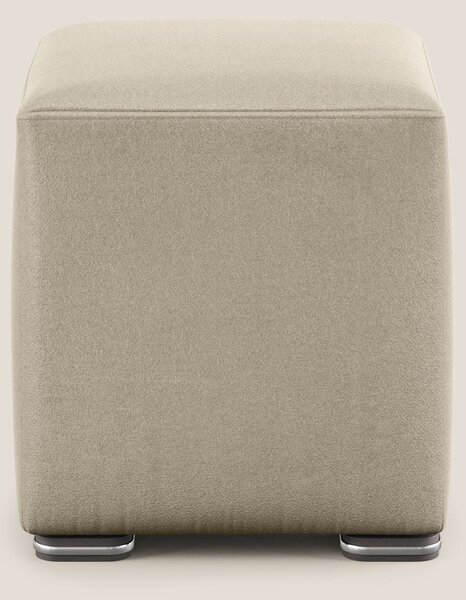 Cube pouf in microfibra smacchiabile T11 tortora