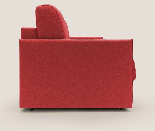 Evans Divano letto matrimoniale in tessuto impermeabile T13 rosso