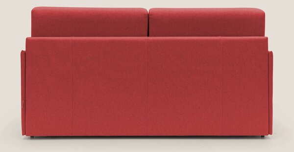 Evans Divano letto matrimoniale in tessuto impermeabile T13 rosso