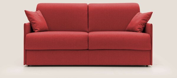 Evans Divano letto matrimoniale in tessuto impermeabile T13 rosso