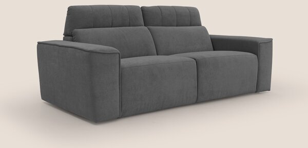Clark Divano modulare con opzione relax elettrico in tessuto smacchiab