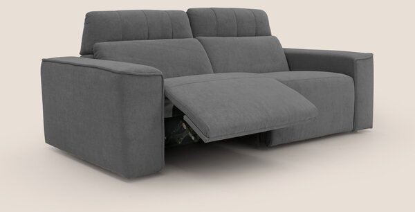Clark Divano modulare con opzione relax elettrico in tessuto smacchiab
