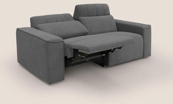Clark Divano modulare con opzione relax elettrico in tessuto smacchiab