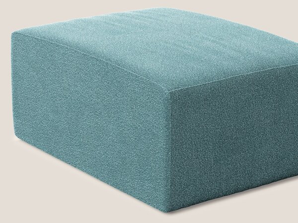 Nettuno modulo pouf in morbido tessuto bouclè T07 azzurro