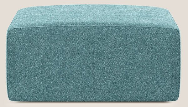 Nettuno modulo pouf in morbido tessuto bouclè T07 azzurro