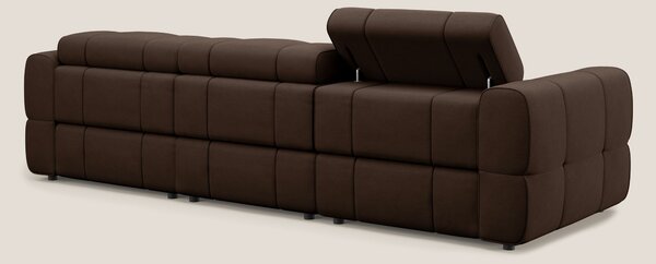 Giotto Divano modulare a 3 sedute con opzione relax elettrico in micro