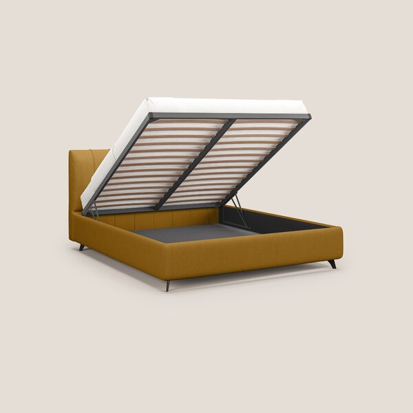 Bogart letto imbottito contenitore completamente sfoderabile in microf