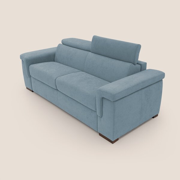 Giunone divano letto con materasso alto 18 cm e poggiatesta reclinabil