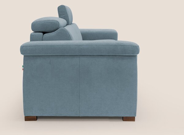 Giunone divano letto con materasso alto 18 cm e poggiatesta reclinabil