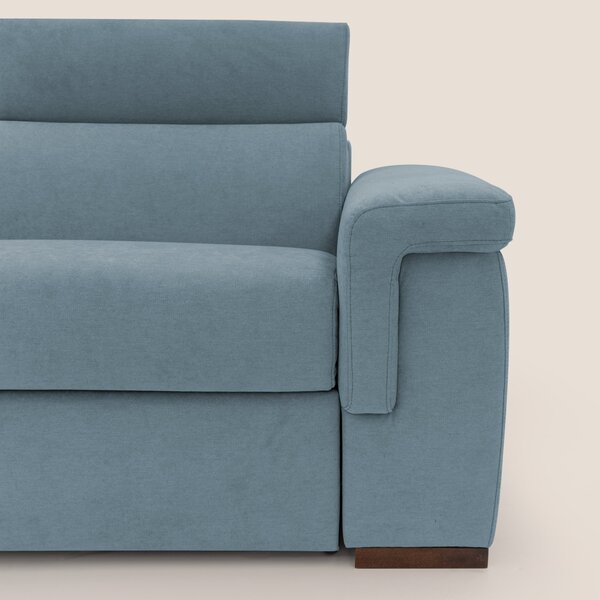 Giunone divano letto con materasso alto 18 cm e poggiatesta reclinabil