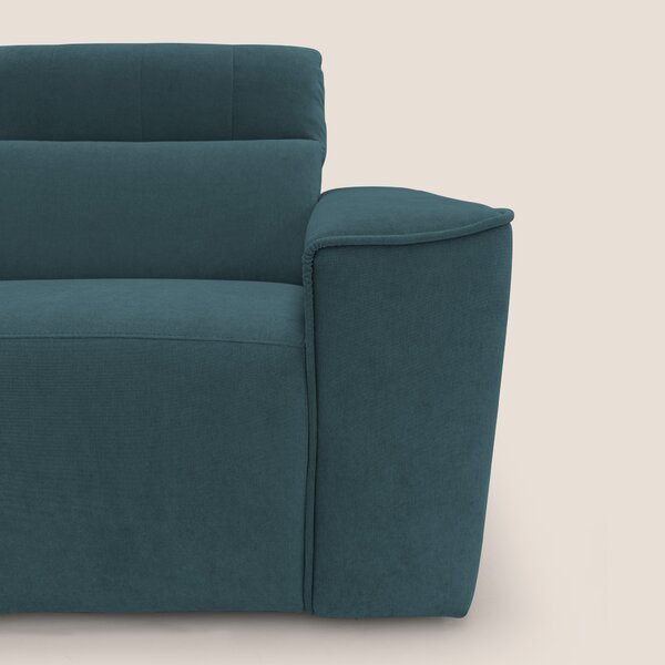 Clark Divano modulare con opzione relax elettrico in tessuto smacchiab