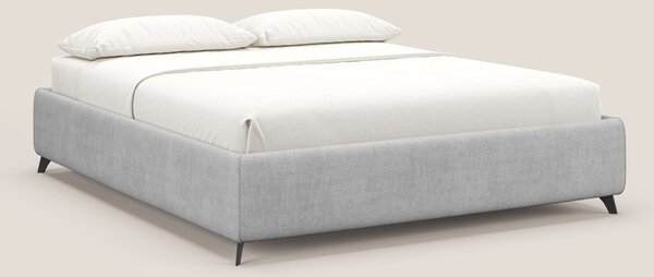 Sara sommier con giroletto contenitore in tessuto impermeabile T02 gri