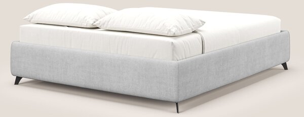 Sara sommier con giroletto contenitore in tessuto impermeabile T02 gri