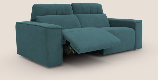 Clark Divano modulare con opzione relax elettrico in tessuto smacchiab