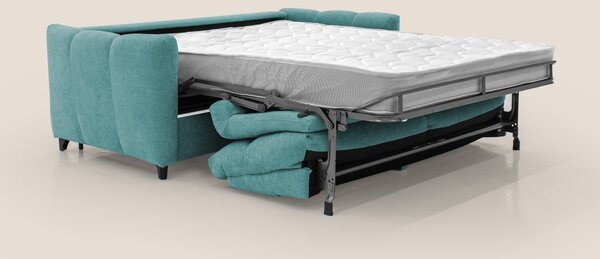Peonia divano letto scandinavo con materasso H18 cm e morbido e alto s
