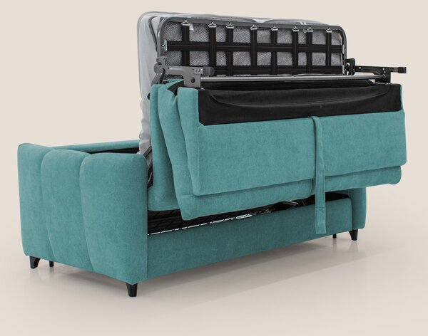 Peonia divano letto scandinavo con materasso H18 cm e morbido e alto s