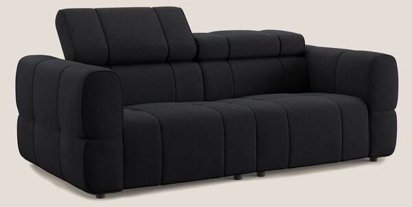 Giotto Divano modulare con opzione relax elettrico in microfibra effet