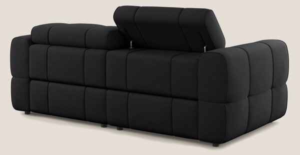 Giotto Divano modulare con opzione relax elettrico in microfibra effet