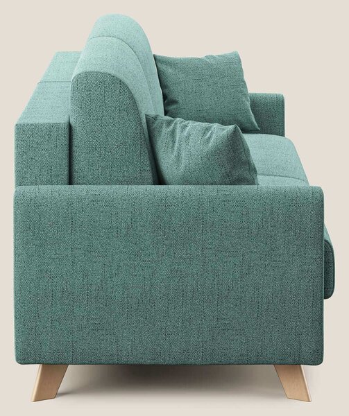Edgar divano letto matrimoniale in tessuto felis impermeabile T03 verd