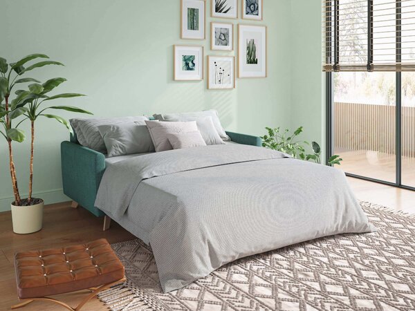 Edgar divano letto matrimoniale in tessuto felis impermeabile T03 verd