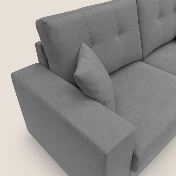 Giove divano in morbido tessuto impermeabile T02 grigio