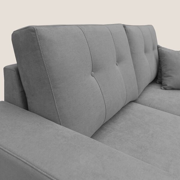 Giove divano in morbido tessuto impermeabile T02 grigio