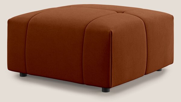 Giotto pouf in morbida microfibra effetto velluto impermeabile idrorep
