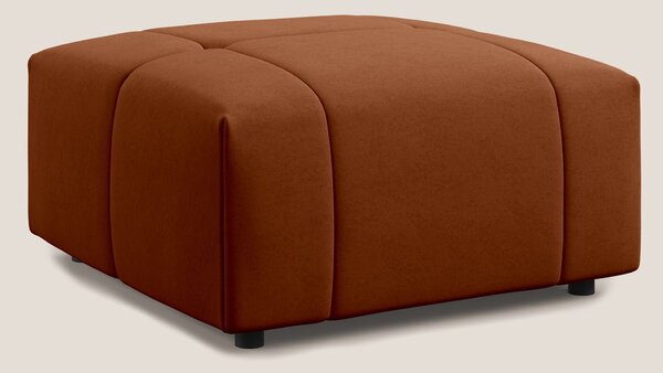 Giotto pouf in morbida microfibra effetto velluto impermeabile idrorep