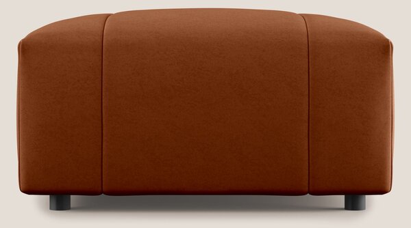 Giotto pouf in morbida microfibra effetto velluto impermeabile idrorep
