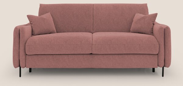 Gregory Divano letto con materasso h18 cm in microfibra effetto vellut