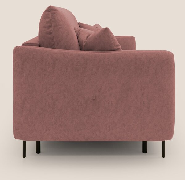 Gregory Divano letto con materasso h18 cm in microfibra effetto vellut