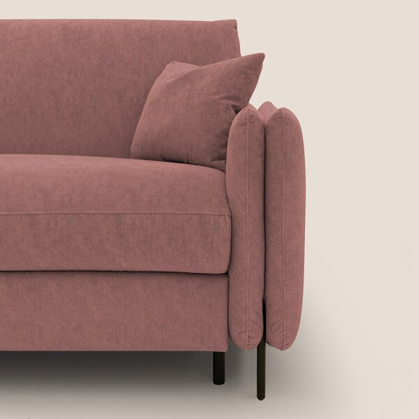 Gregory Divano letto con materasso h18 cm in microfibra effetto vellut