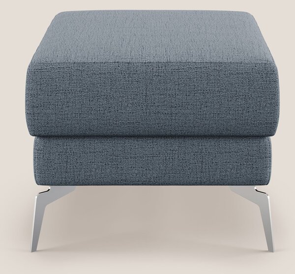 Star Pouf con piedini alti in tessuto impermeabile fiammato T03 blu