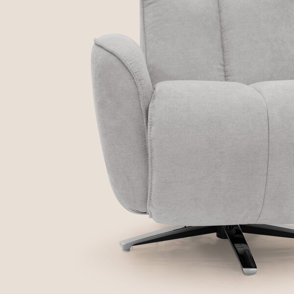 EVA Poltroncina RELAX in morbido tessuto impermeabile T02 grigio chiar