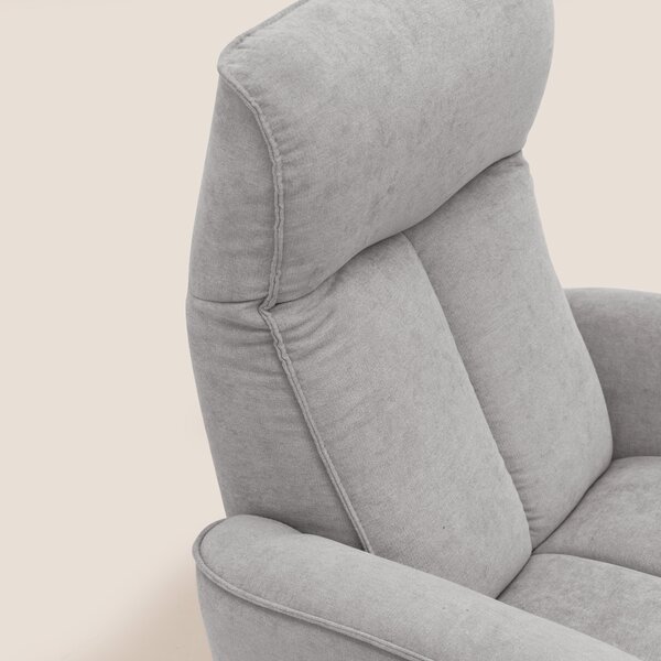 EVA Poltroncina RELAX in morbido tessuto impermeabile T02 grigio chiar