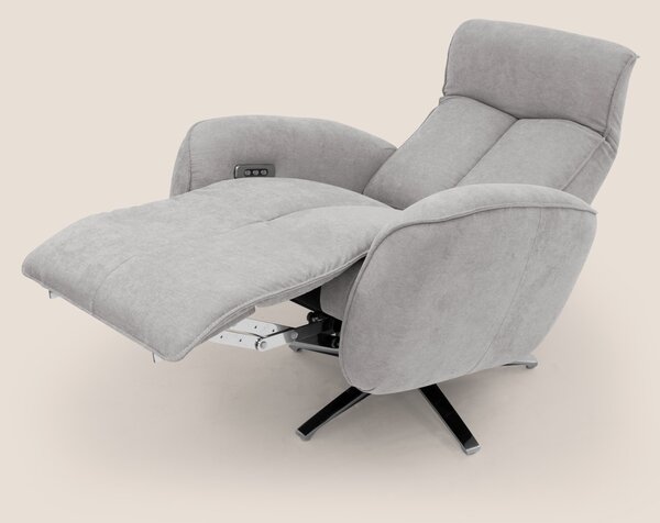 EVA Poltroncina RELAX in morbido tessuto impermeabile T02 grigio chiar