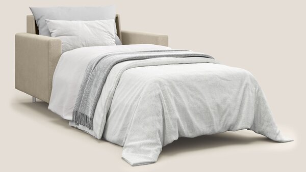 Megan poltrona letto in microfibra smacchiabile T11 tortora