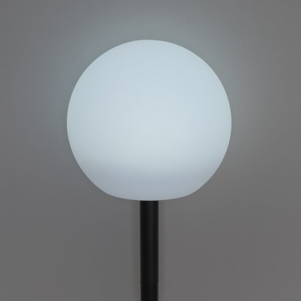 Set di 3 lampade da terra per esterni bianche con LED solare IP44 - Ludger