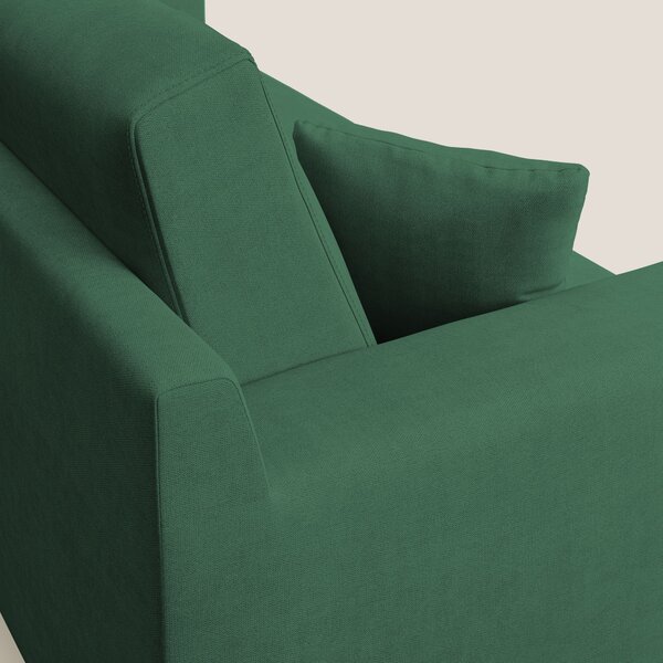 Danish divano moderno in tessuto morbido impermeabile T02 verde