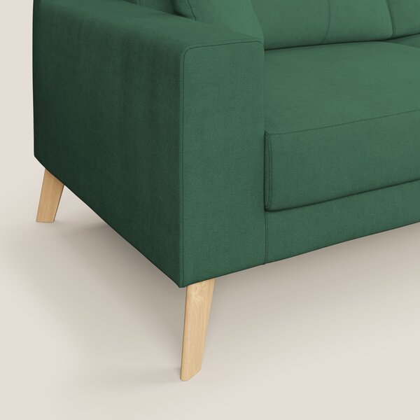 Danish divano moderno in tessuto morbido impermeabile T02 verde