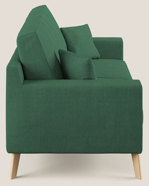 Danish divano moderno in tessuto morbido impermeabile T02 verde